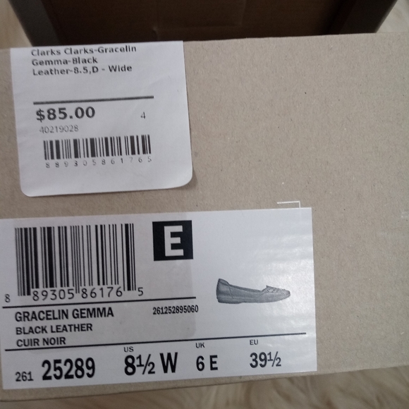 Clarks Gracelin Gemma Leather Flats Cushion 8.5 - Picture 14 of 16